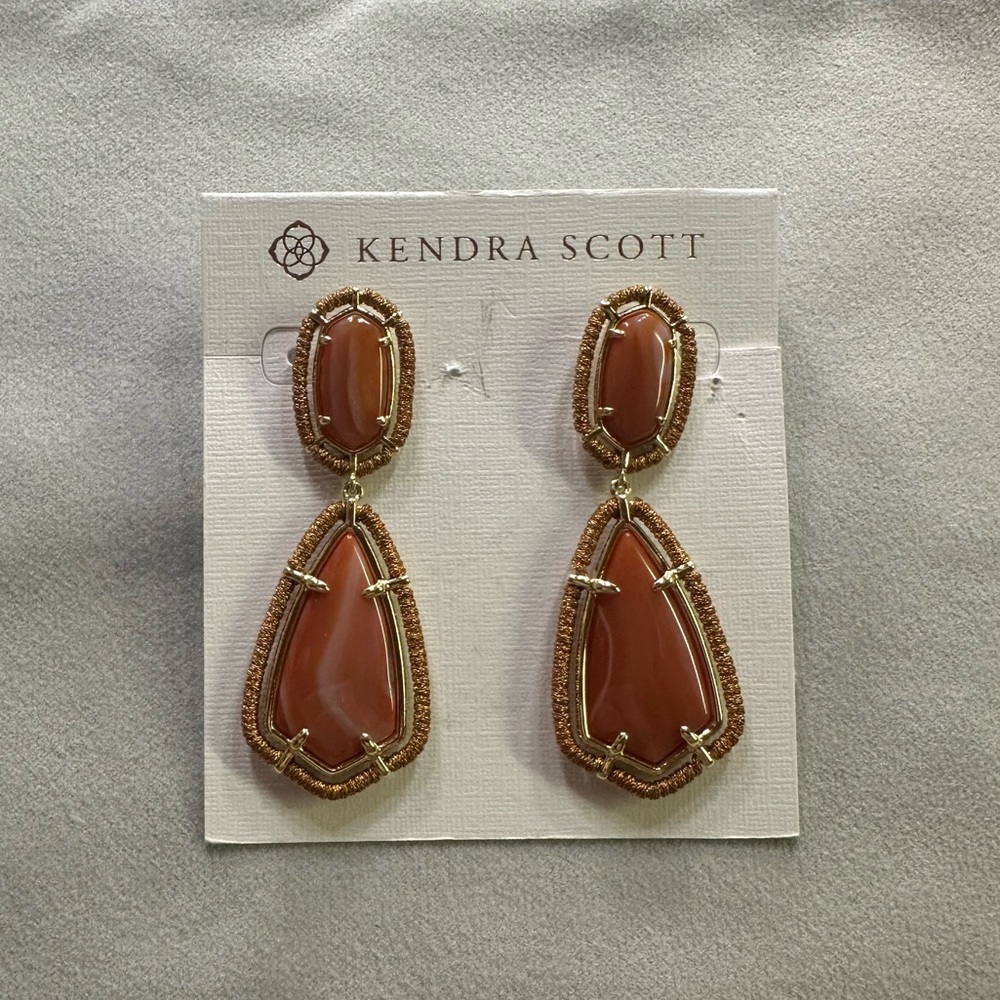 Burnt Orange Kendra Scott Earrings